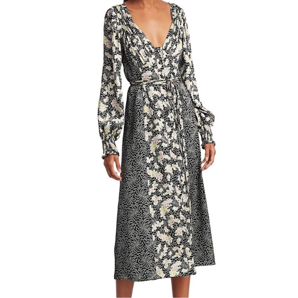 Long Sleeve cinq a sept Midi Dress